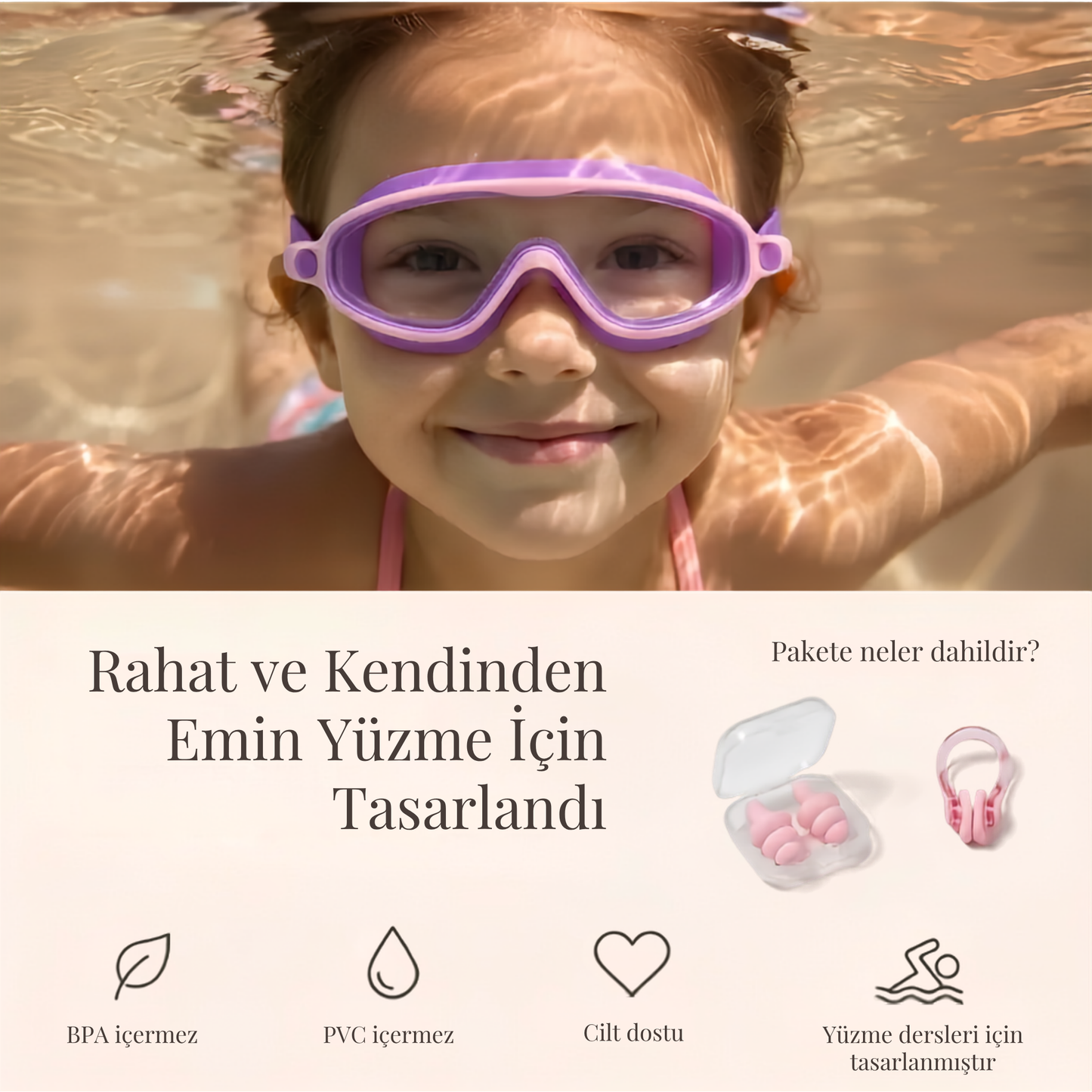Zoli Kids™ SoftSeal Profesyonel Yüzücü Gözlüğü
