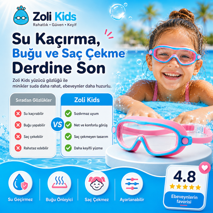 Zoli Kids™ AquaSoft Çocuk Yüzücü Gözlüğü