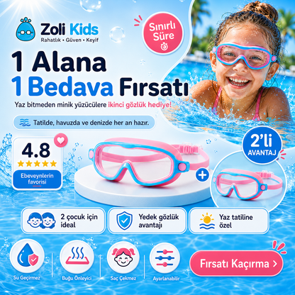 Zoli Kids™ AquaSoft Çocuk Yüzücü Gözlüğü
